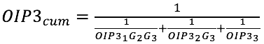 IIP3 and OIP3 Equation 1