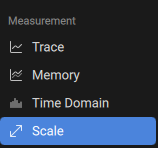 Scale menu