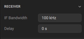 IF Bandwidth Menu