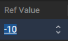 Ref value editing
