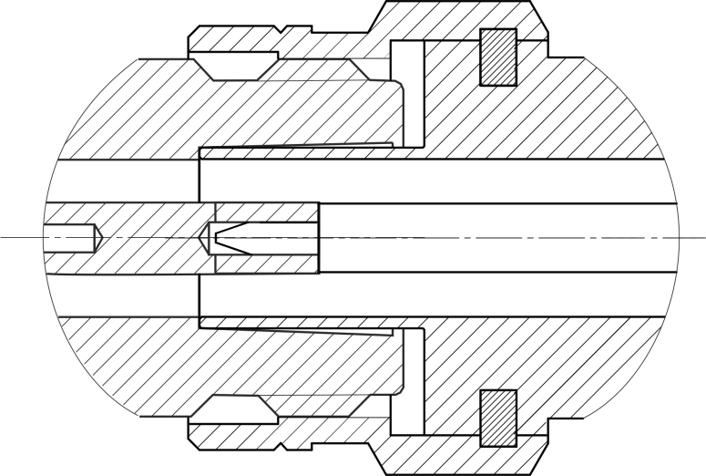 Type N connectors female left male right