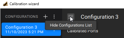 Hide Configuration List