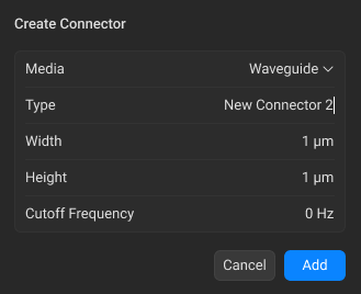 Create Waveguidel Connector