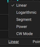 sweep type in channel bar
