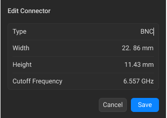 Edit Waveguide Connector