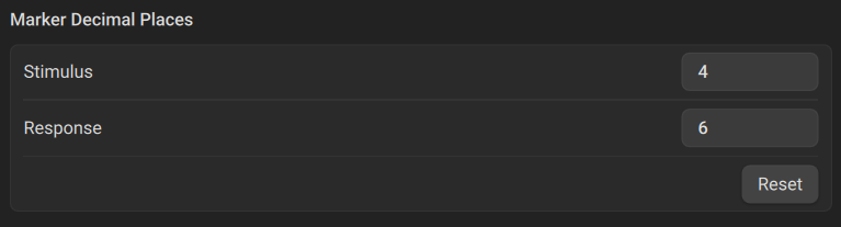 marker decimal places