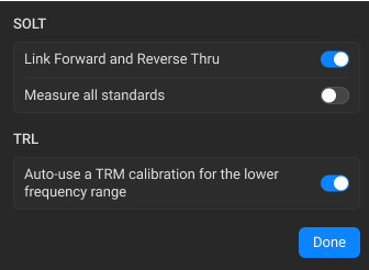 Standard Classes Settings