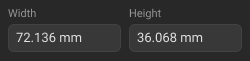 Standard Width Height