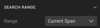search range current span