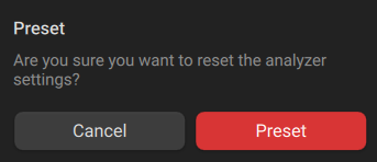 preset popup