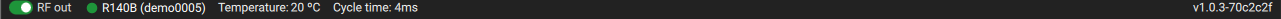 instrument status bar w R140B