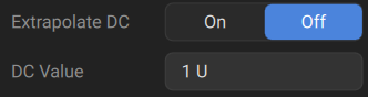 dc value setting
