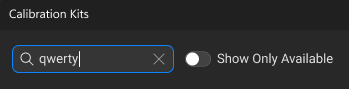 Calibration Kit Searching