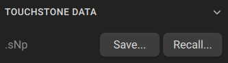 touchstone data save