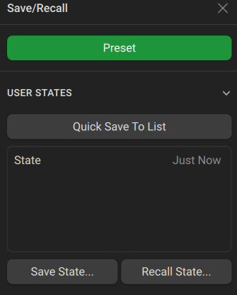 save state menu