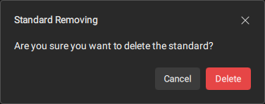 Standard Removing