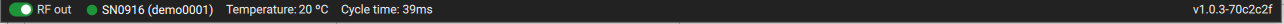 instrument status bar