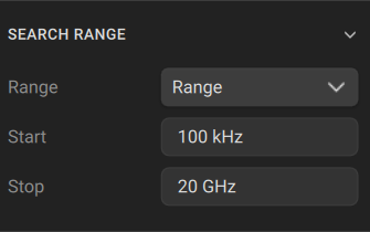 search range