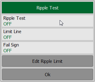 Ropple Test menu