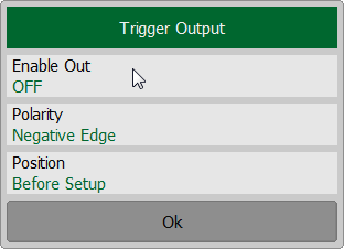 Trigger Output Enable Out