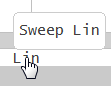 Sweep Type setting