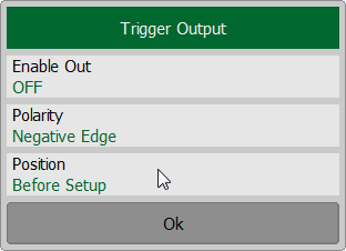 Trigger Output Position