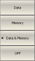 Data Memory softkeys