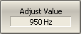 Adjust value 950 Hz