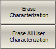 Erase Characterization Softkeys