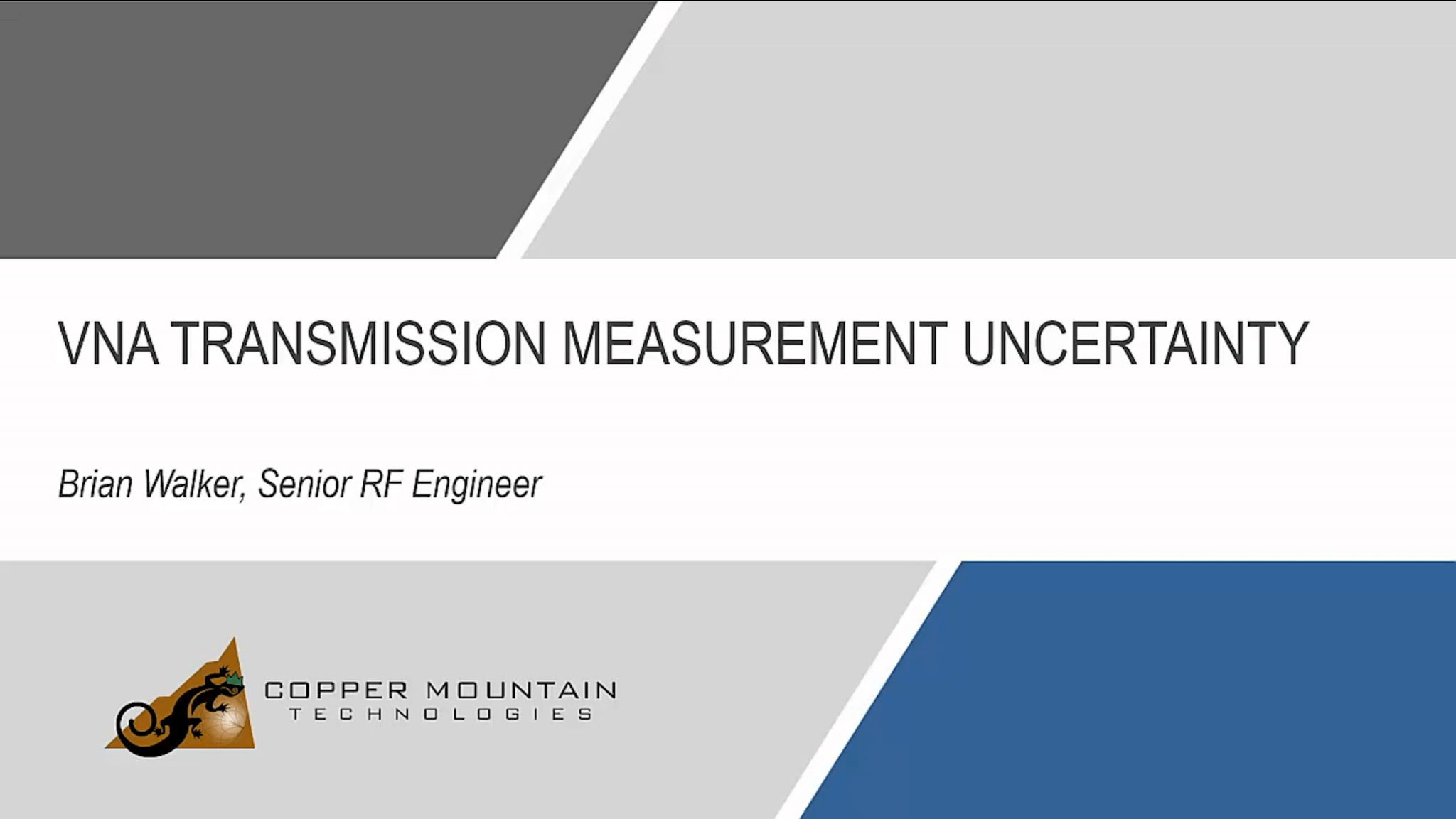 VNA Transmission Measurement Uncertainty
