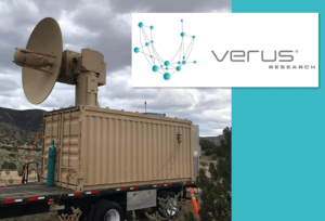 Verus Research logo w/ truck