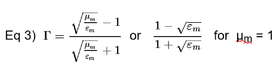 material measurement with VNA