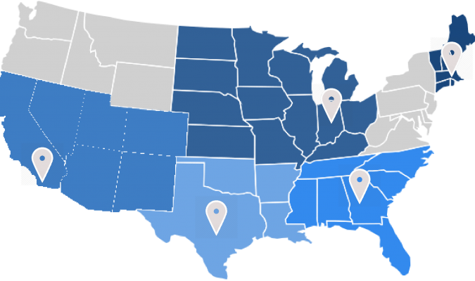 US with Sales Territories CMT US Sales Territories